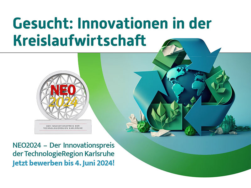 NEO2024 - Innovationspreis der TechnologieRegion Karlsruhe - Jetzt bewerben!